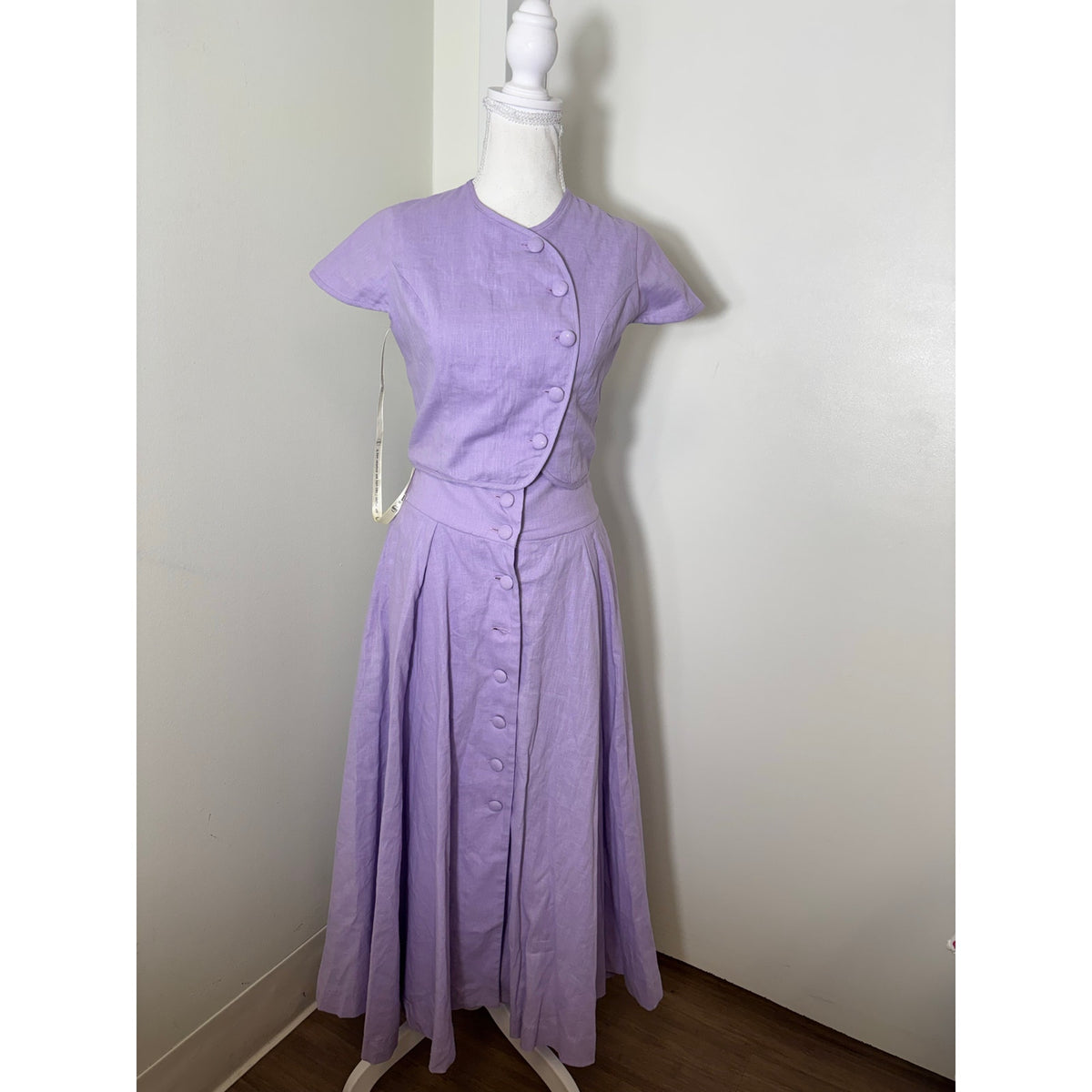 NWT Vita Grace Lilac Rossala Pannelled Dream Skirt Set Sz Xs