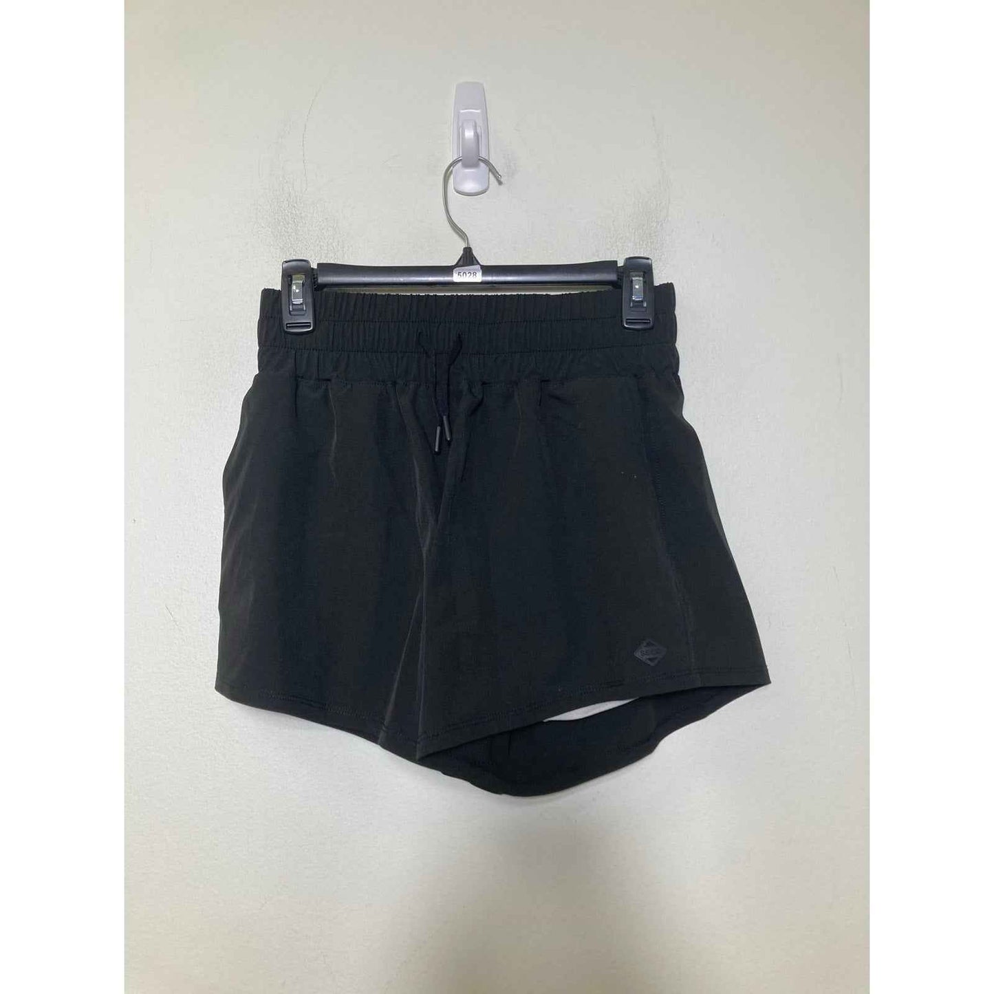 SSCO Black High Waist Drawstring Athletic Shorts Sz S