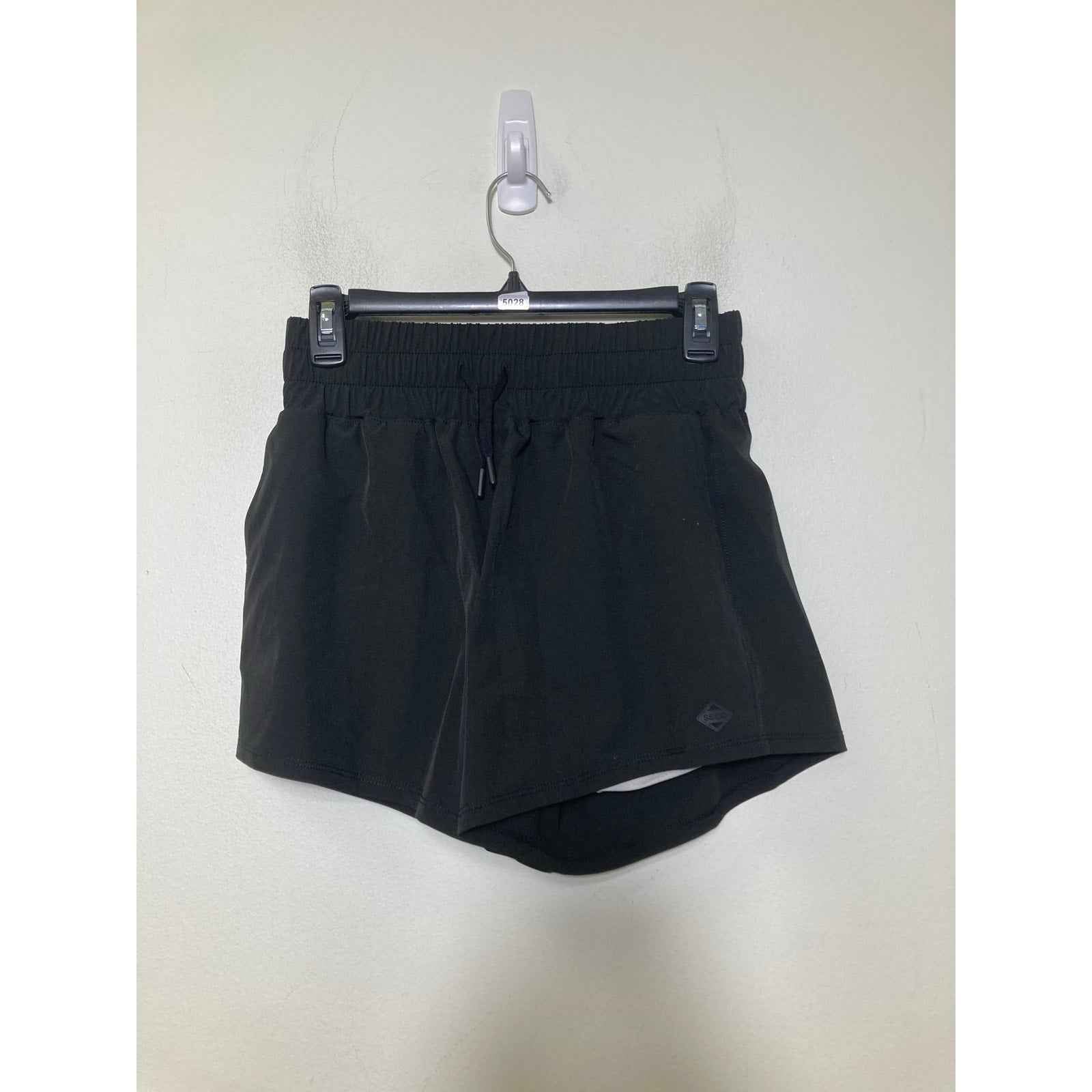 SSCO Black High Waist Drawstring Athletic Shorts Sz S