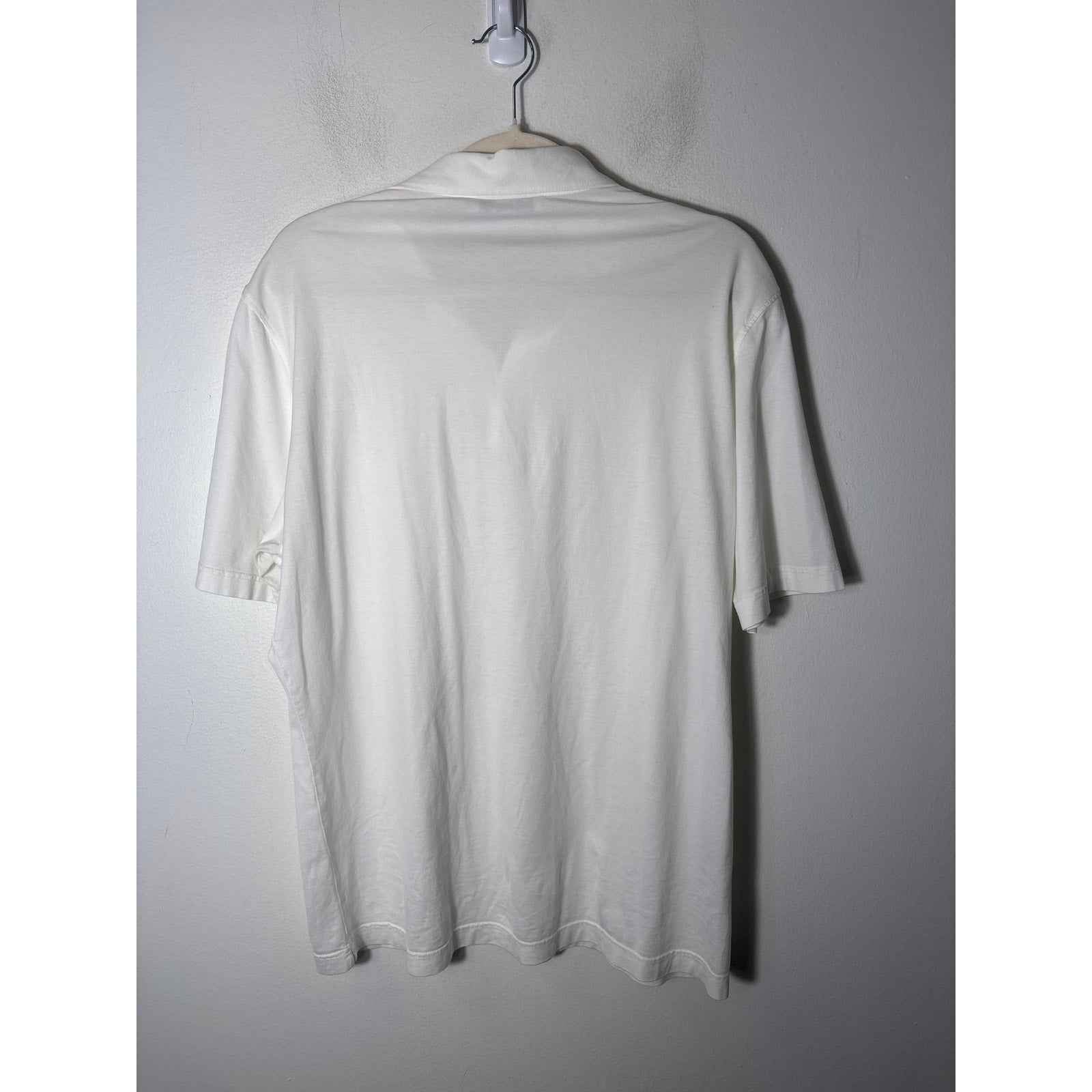 Men's Filippo De Laurentis White  Soft Tee Polo sz 52 (large)