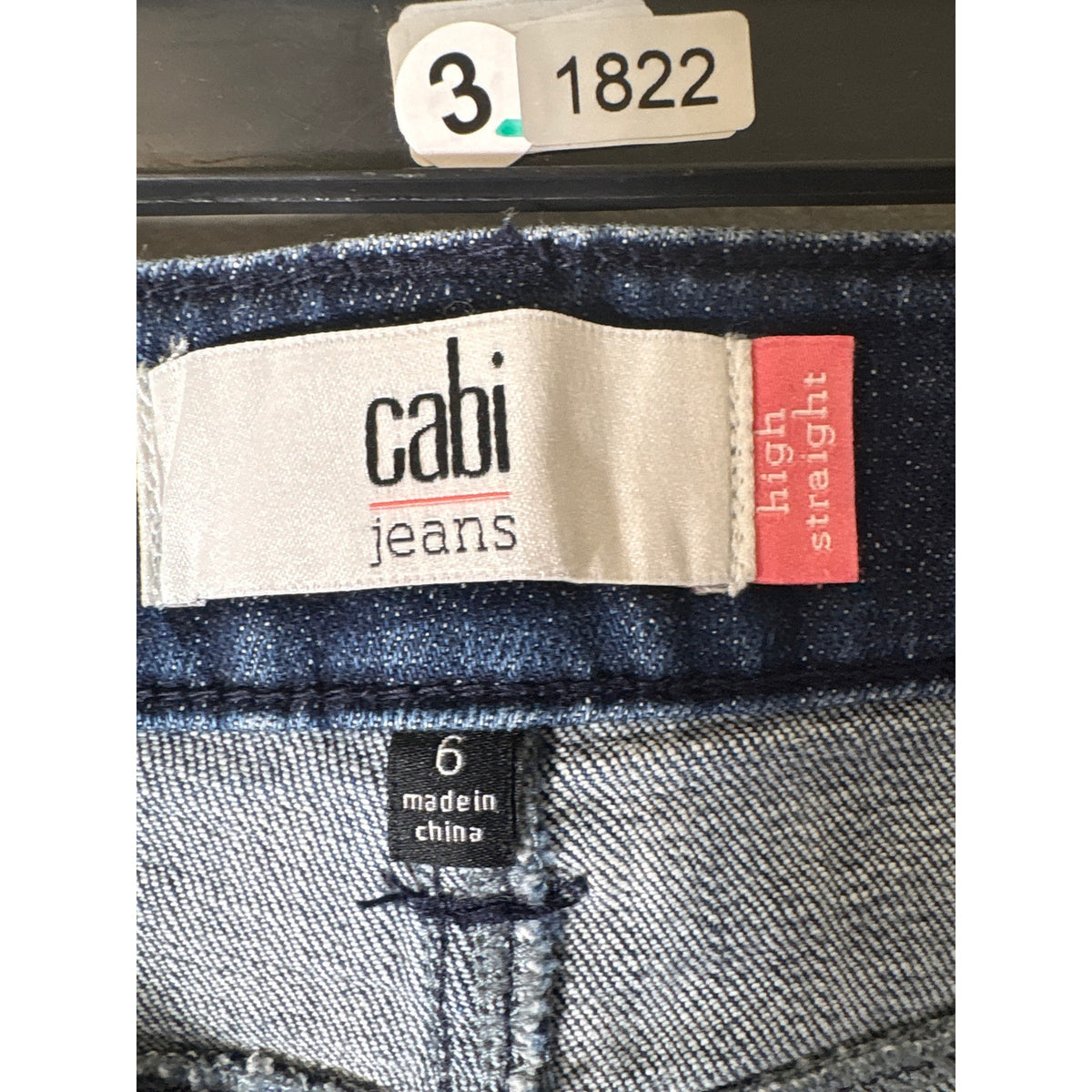 Cabi High Rise Straight Jeans Sz 6