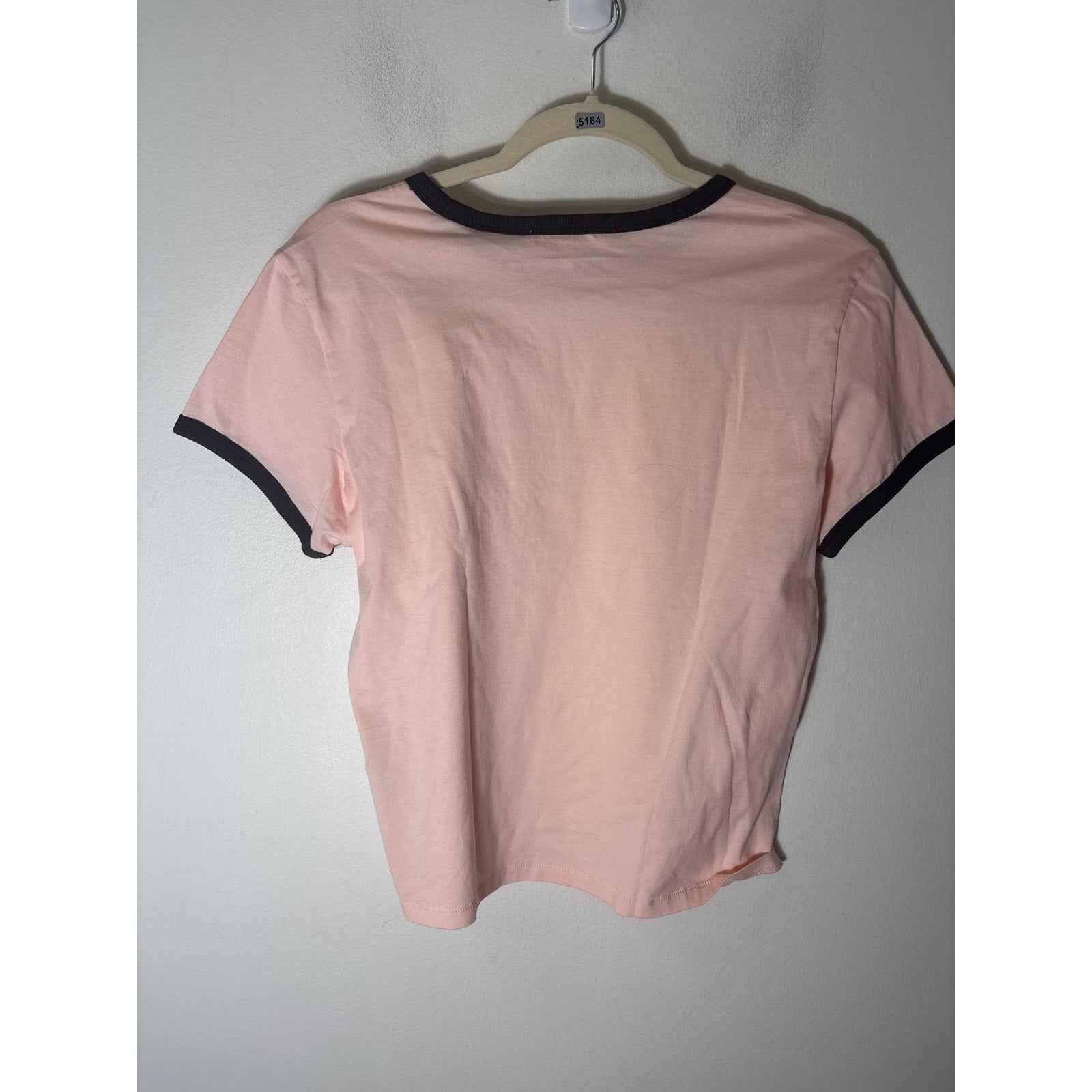 NWT Frame Peach The Ringer Baby Tee Sz M