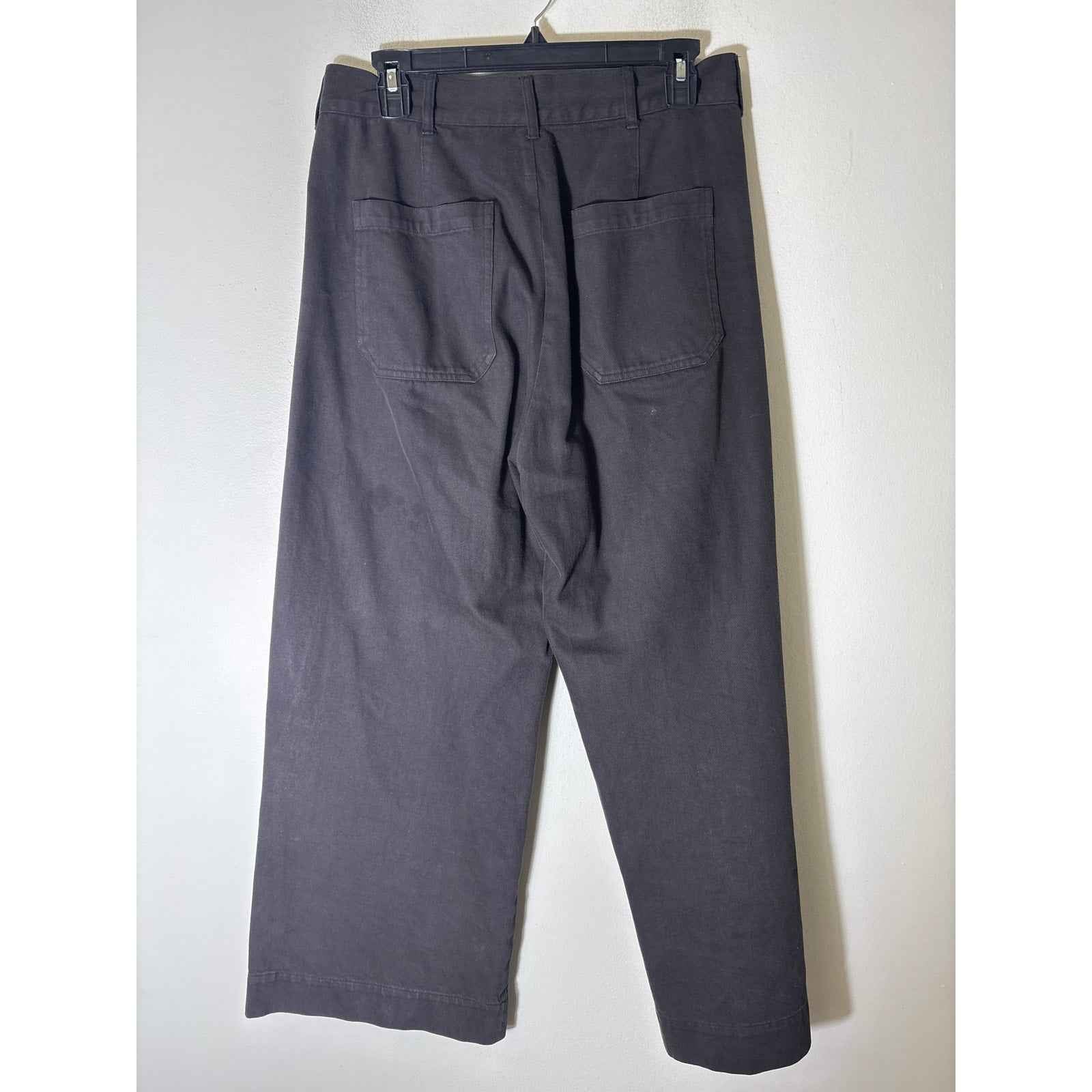 The Great Black Wide Leg Cotton Denim  Pants Sz 29