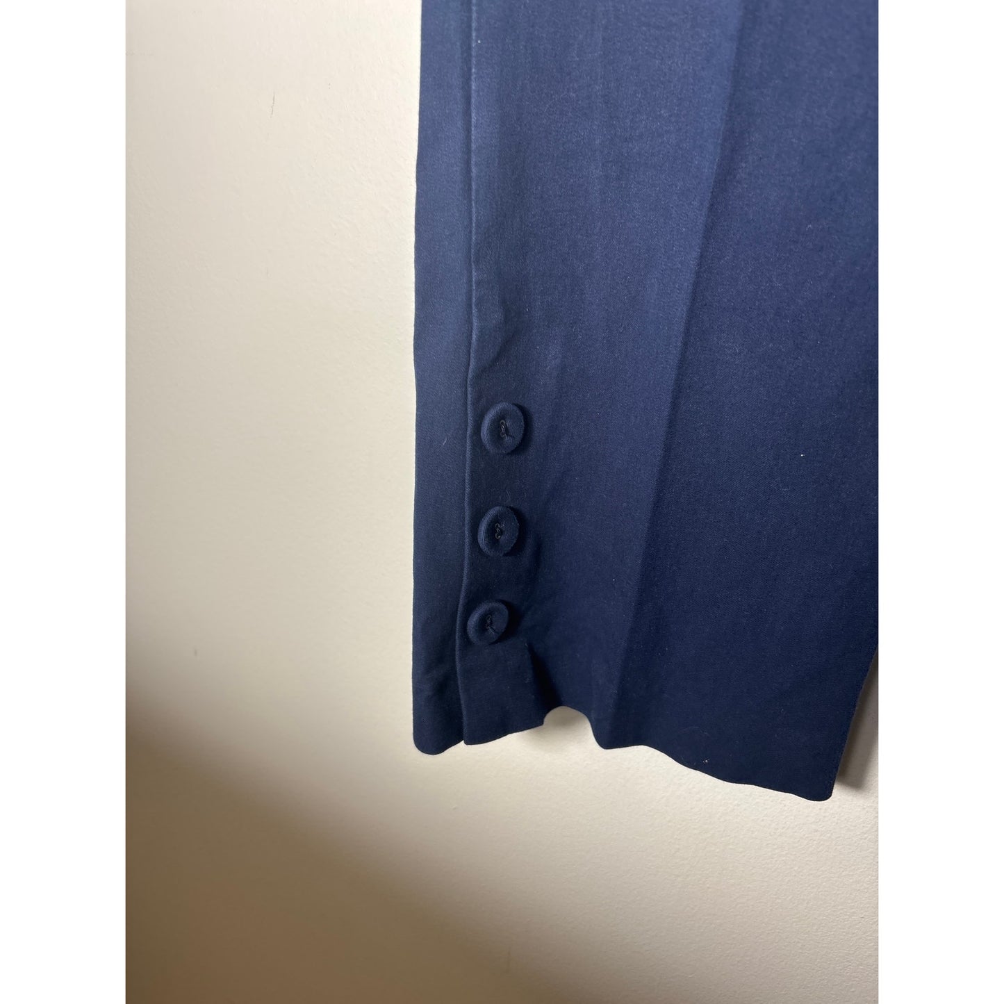 Trina Turk Navy Blue wide Leg Cropped Pants Sz 10