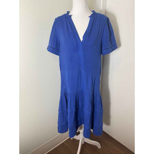 ME+EM Cobalt Blue Gauze Maxi Dress Sz 4
