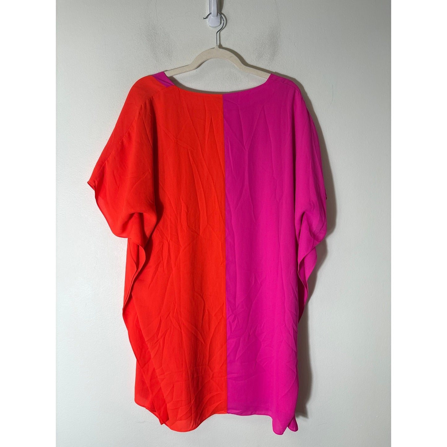 NWT Crosby by Mollie Birch Pink and Persimmon Renee Dress Sz L