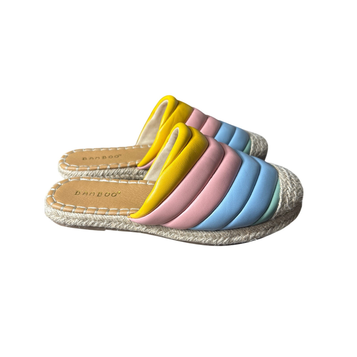 Bamboo Rainbow Slides Sz 5.5