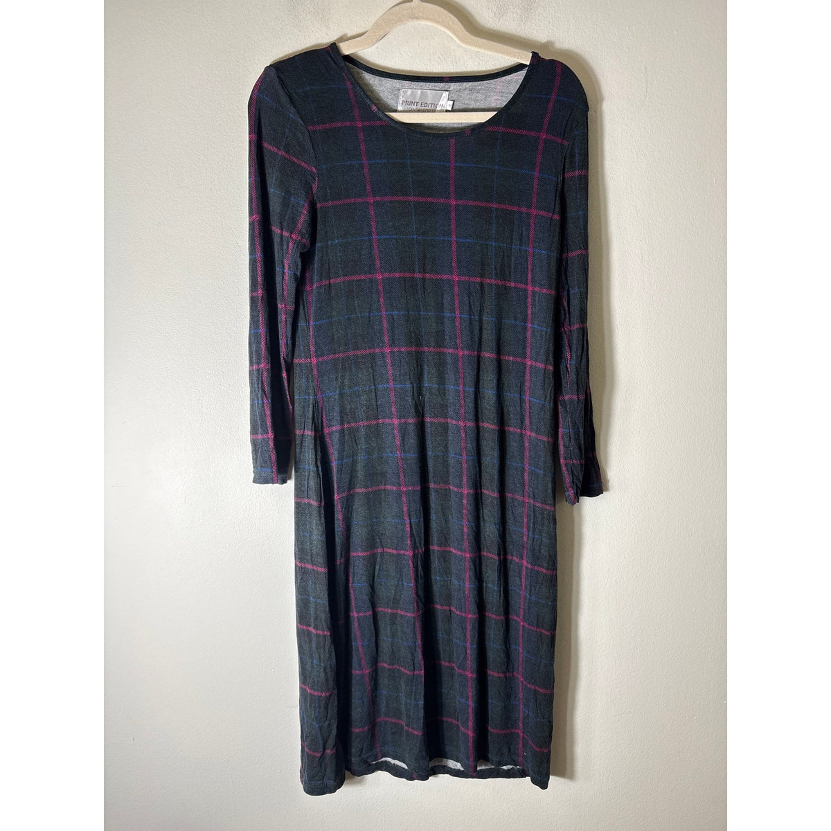 Cynthia Rowley Print Edition Pink and Black Tee Dress Sz M