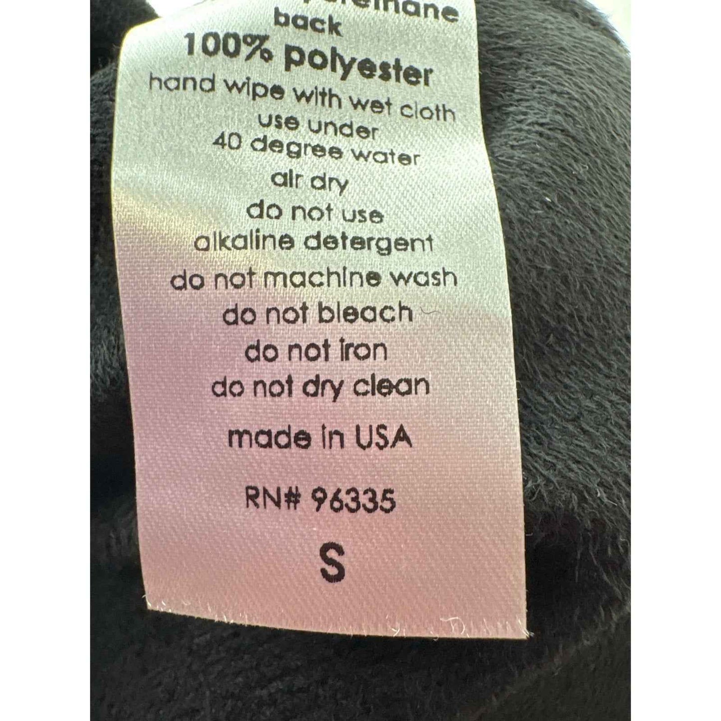 Susana Monaco Black Faux Leather Spaghetti Strap Mini Dress Sz S