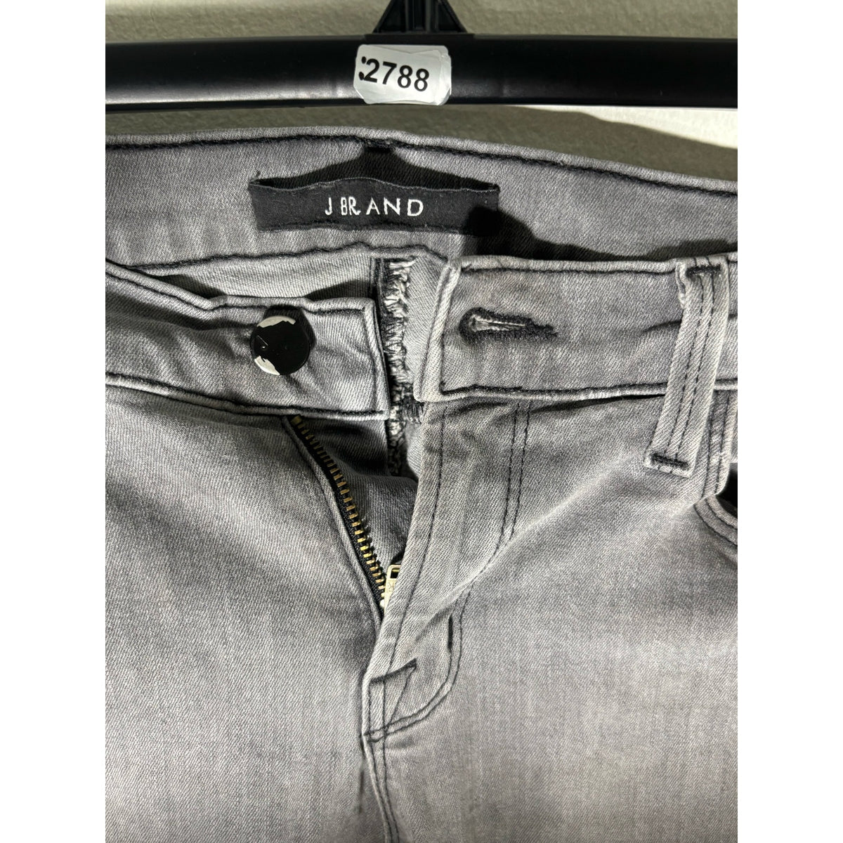 J Brand Faded Black Super Skinny Denim Sz 26