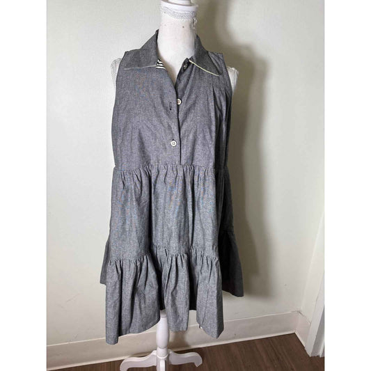 NWT Buru Maisonette Reversible Tiered Mini Dress Sz XS