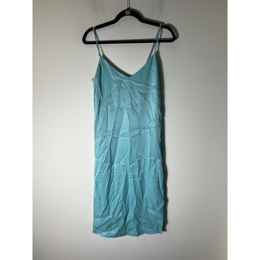 Fab'rik Light Blue Spaghetti Strap Slip Dress Sz S