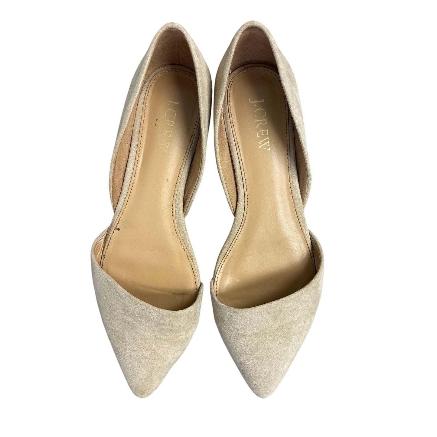 J.Crew Tan Suded Slip On Flats Sz 7