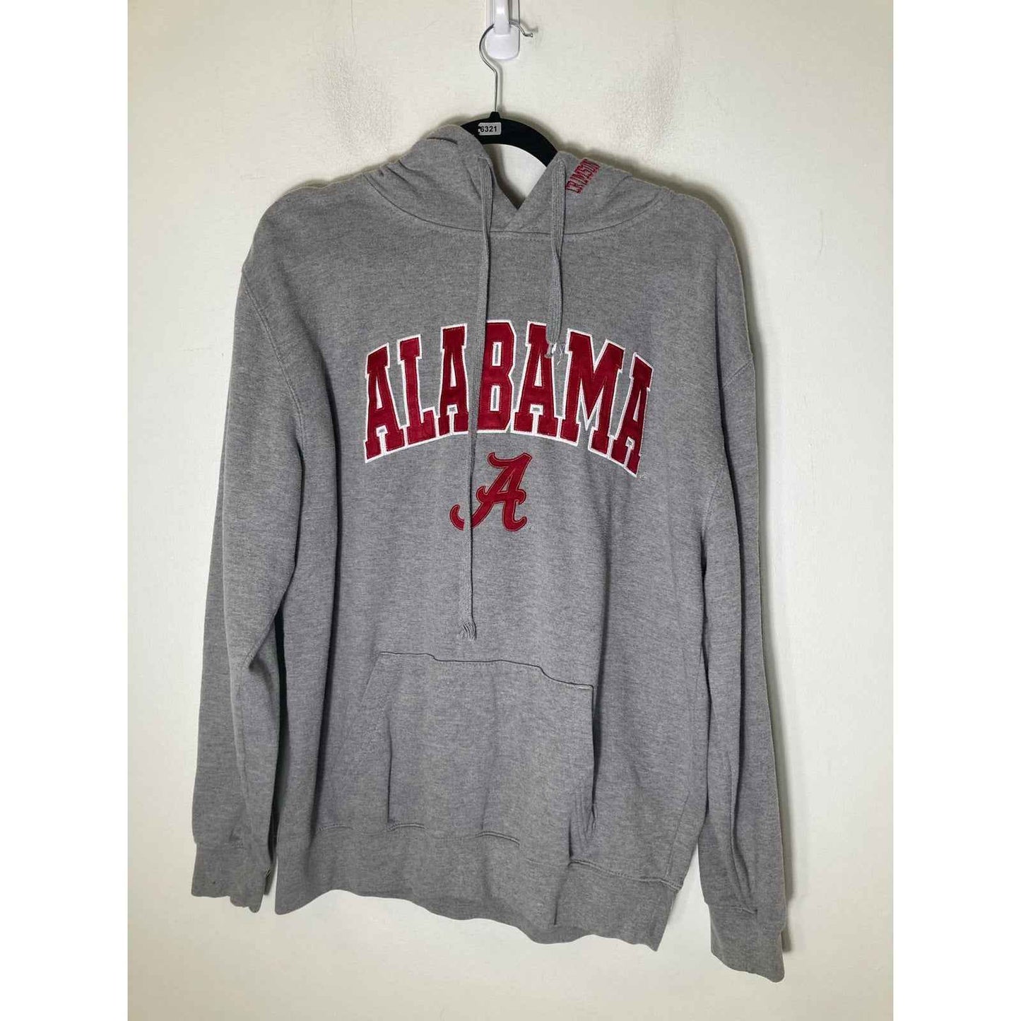 Stadium Athletics Gray Crimson U of Alabama Long Sleeve Sweatshirt Sz L