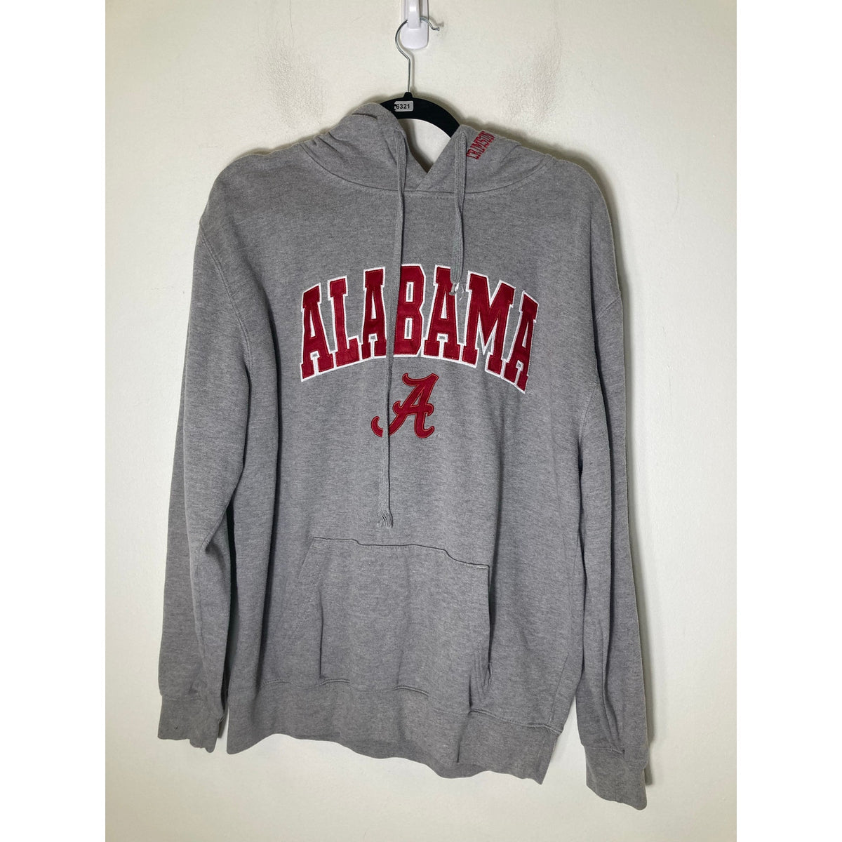 Stadium Athletics Gray Crimson U of Alabama Long Sleeve Sweatshirt Sz L
