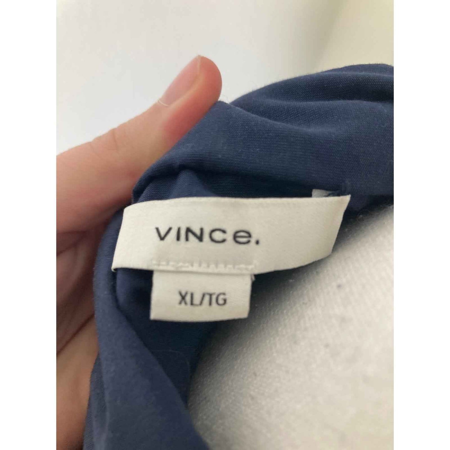 Vince Navy Neck Line Buckle Maxi Dress Sz XL