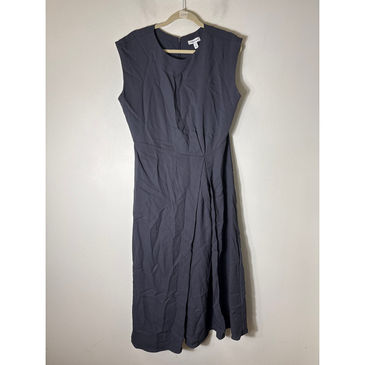 NWT Nordstrom Dark Gray Sleeveless Special Occasion Maxi Dress Sz L