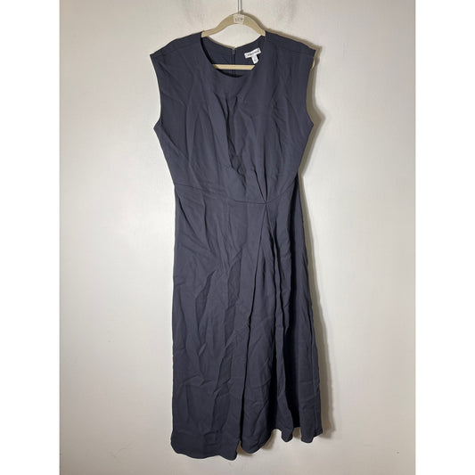 NWT Nordstrom Dark Gray Sleeveless Special Occasion Maxi Dress Sz L