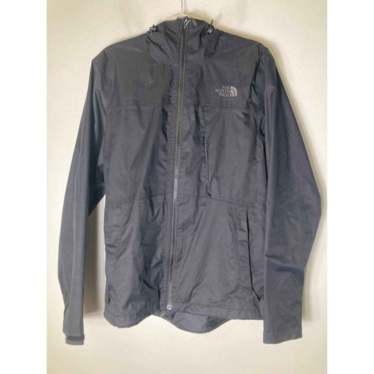 Men's The North Face Black Hooded Rain Jacket Sz S