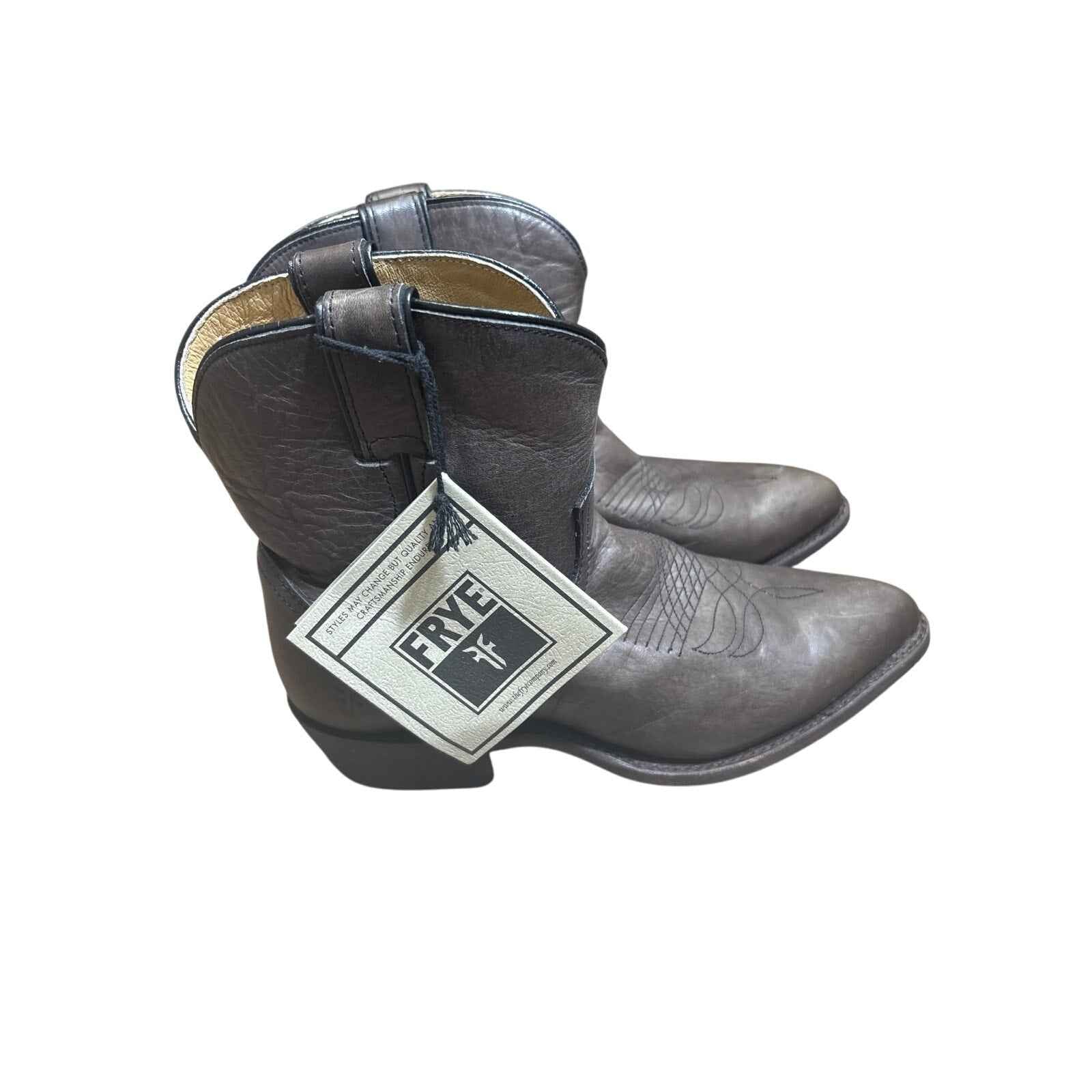 NWT Frye Brown Leather Low Calf Boot Sz 9.5