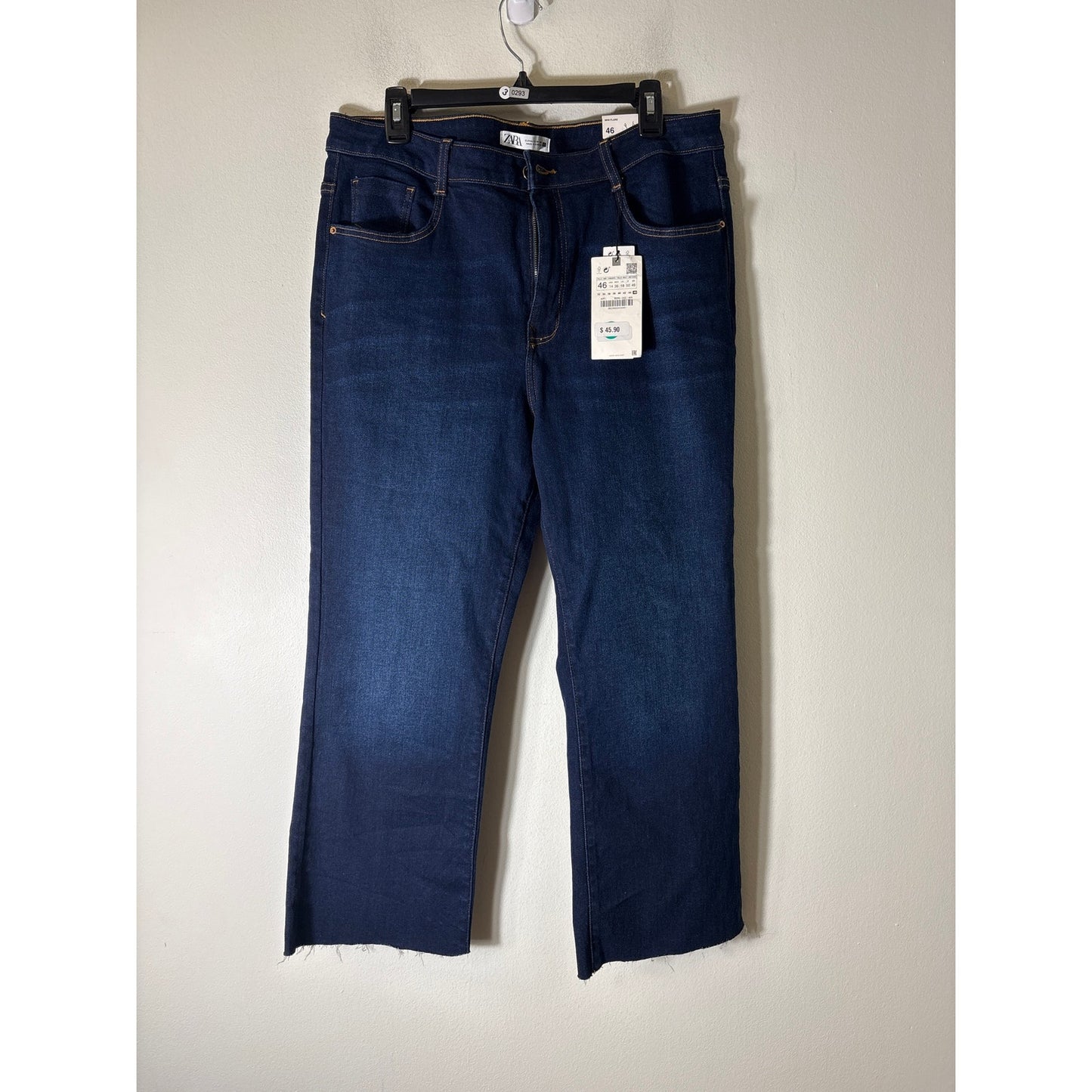 NWT Zara Mini Flare Jeans Sz 14