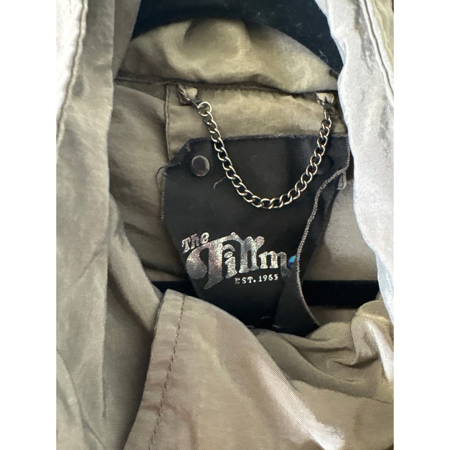 The Fillmore Gray Taupe Long Sleeve Hooded Zip Up Jacket Sz M