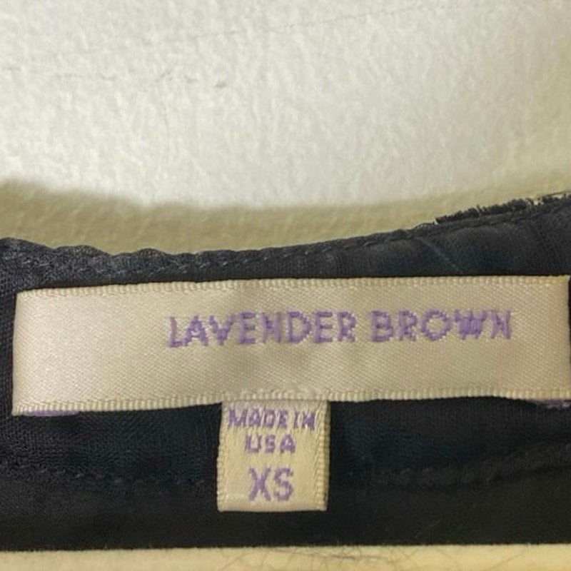 Lavender Brown Black Dressy Dress Sz XS