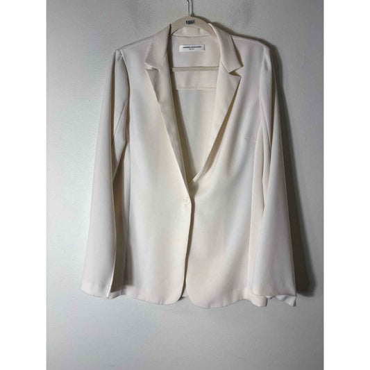 Amanda Uprichard Off White Long Sleeve One Button Jacket Sz M