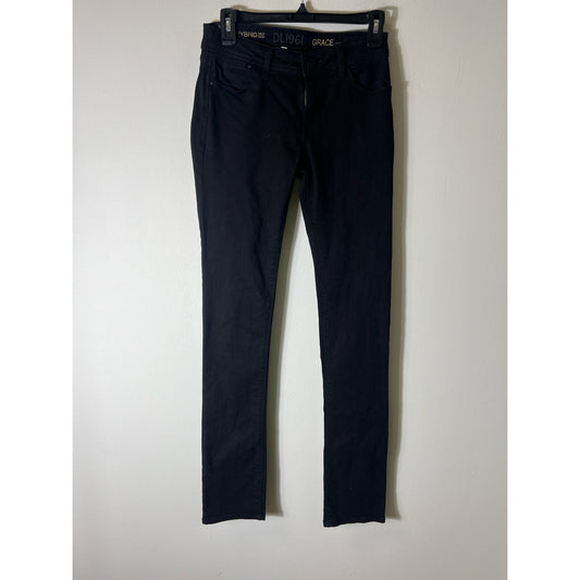 DL1961 Black Straight Jeans Sz 26