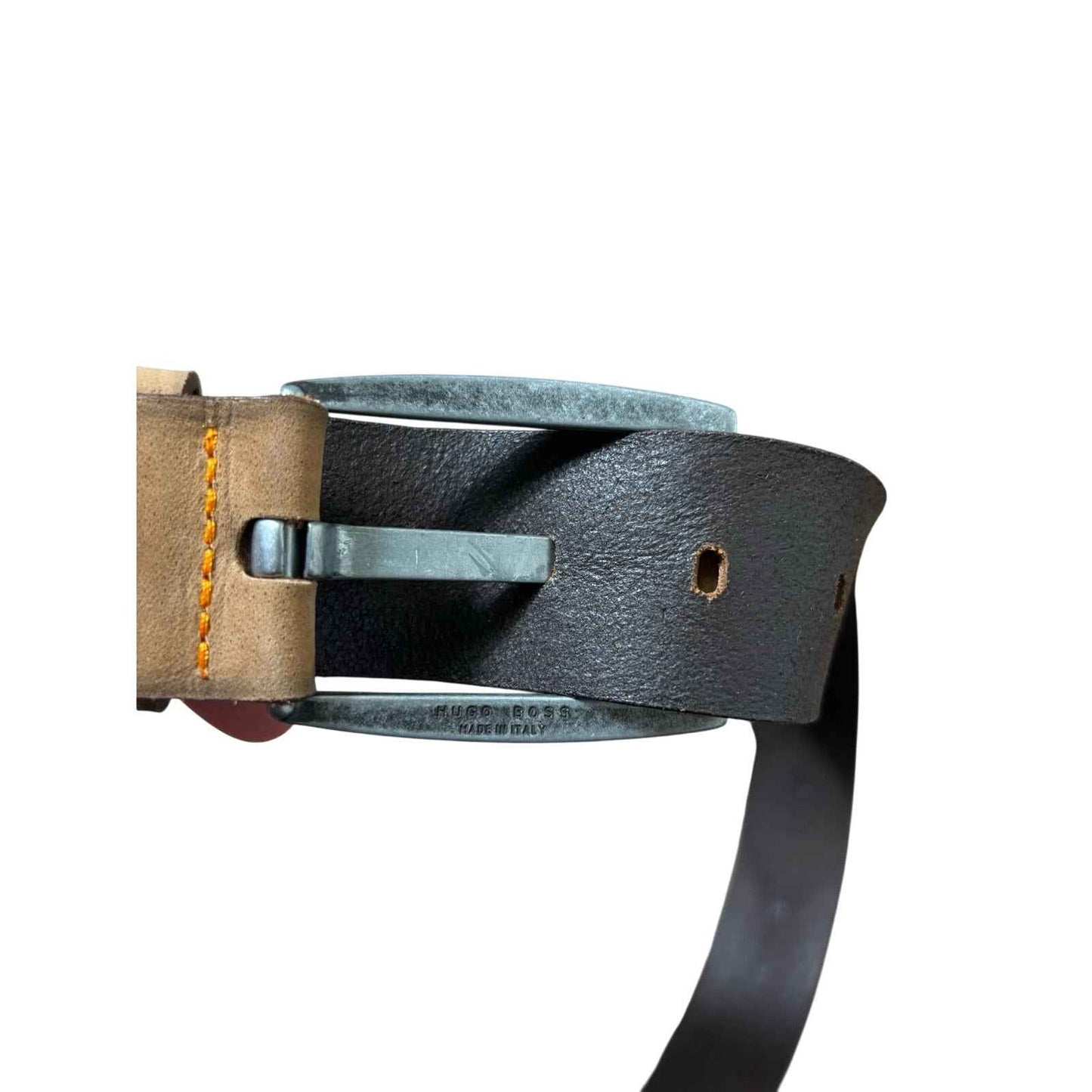 Men's Boss by Hugo Boss Bakara Tan Leather Belt Sz 85-32