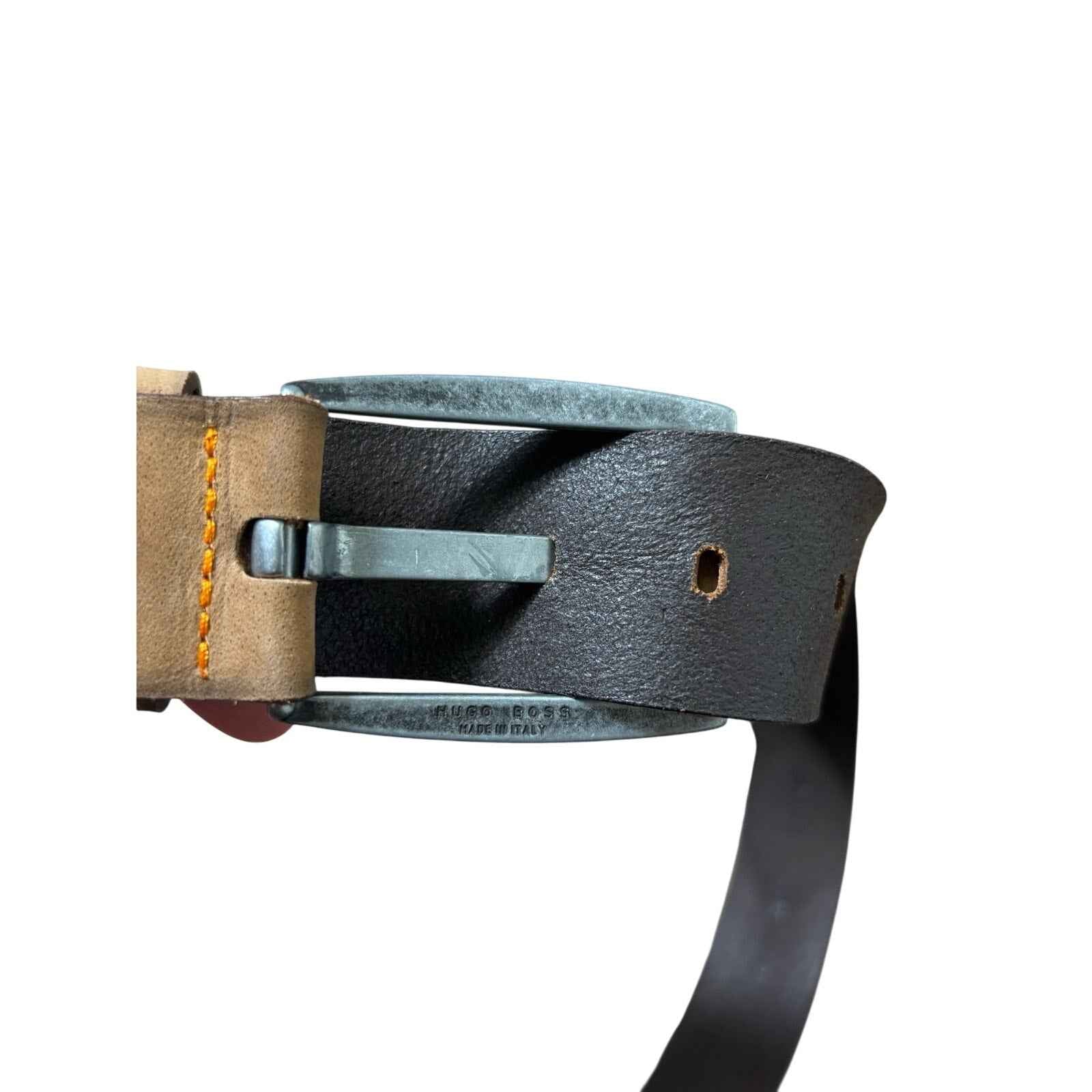 Men's Boss by Hugo Boss Bakara Tan Leather Belt Sz 85-32