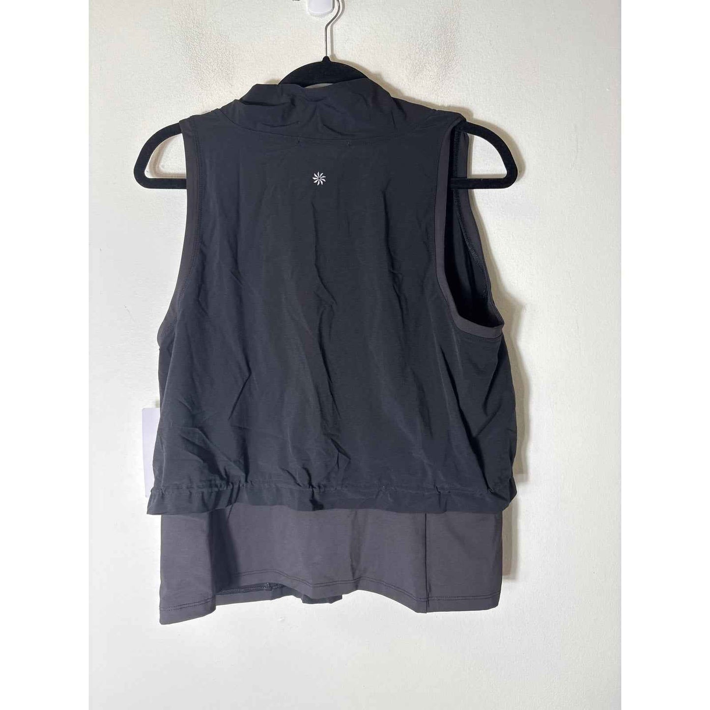 NWT Athleta Black Sleeveless Athletic Top with Side Cut Outs Sz XL
