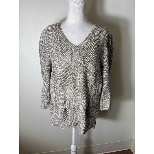 NWT Brochu Walker Arya Vee Olive Sweater Sz l