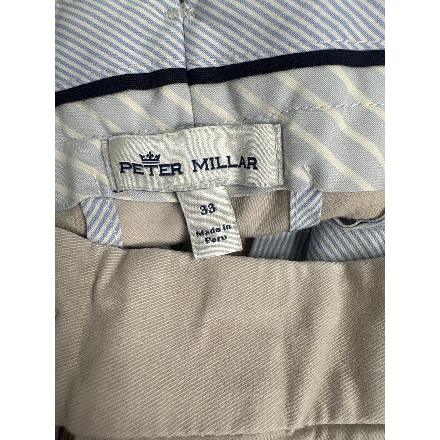 Mens Peter Millar Stone Tab Front Pants Sz 33