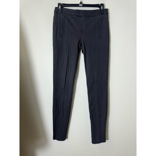 Vince Dark Gray Moto Leggings Sz 4