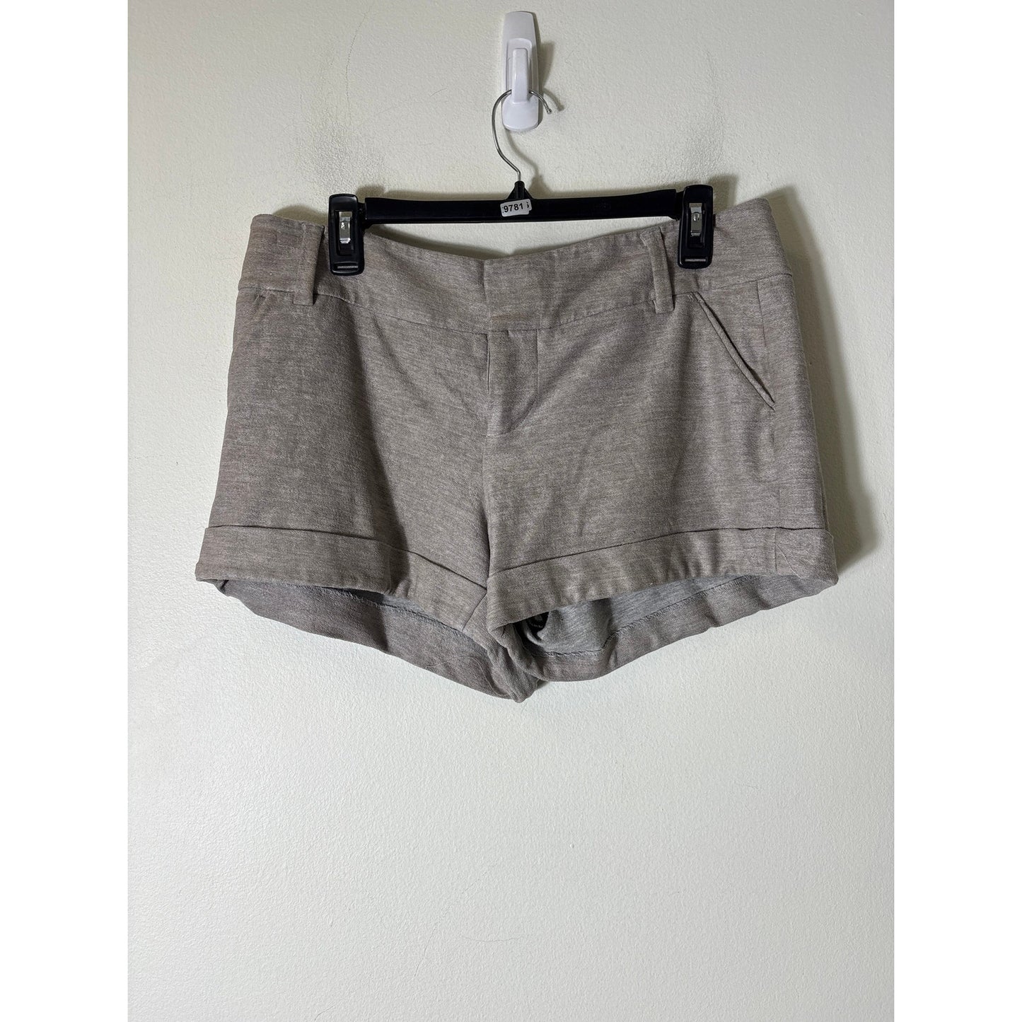 Alice + Olivia Brown Cuffed Shorts Sz 10