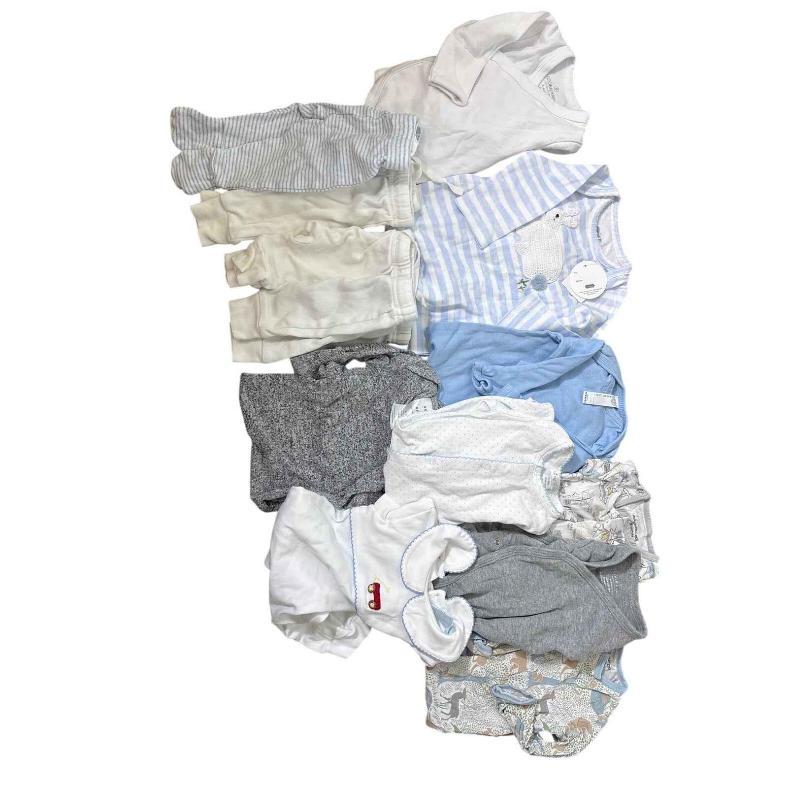 Lot of 12 Baby Boy Clothes Newborn to 3 Months