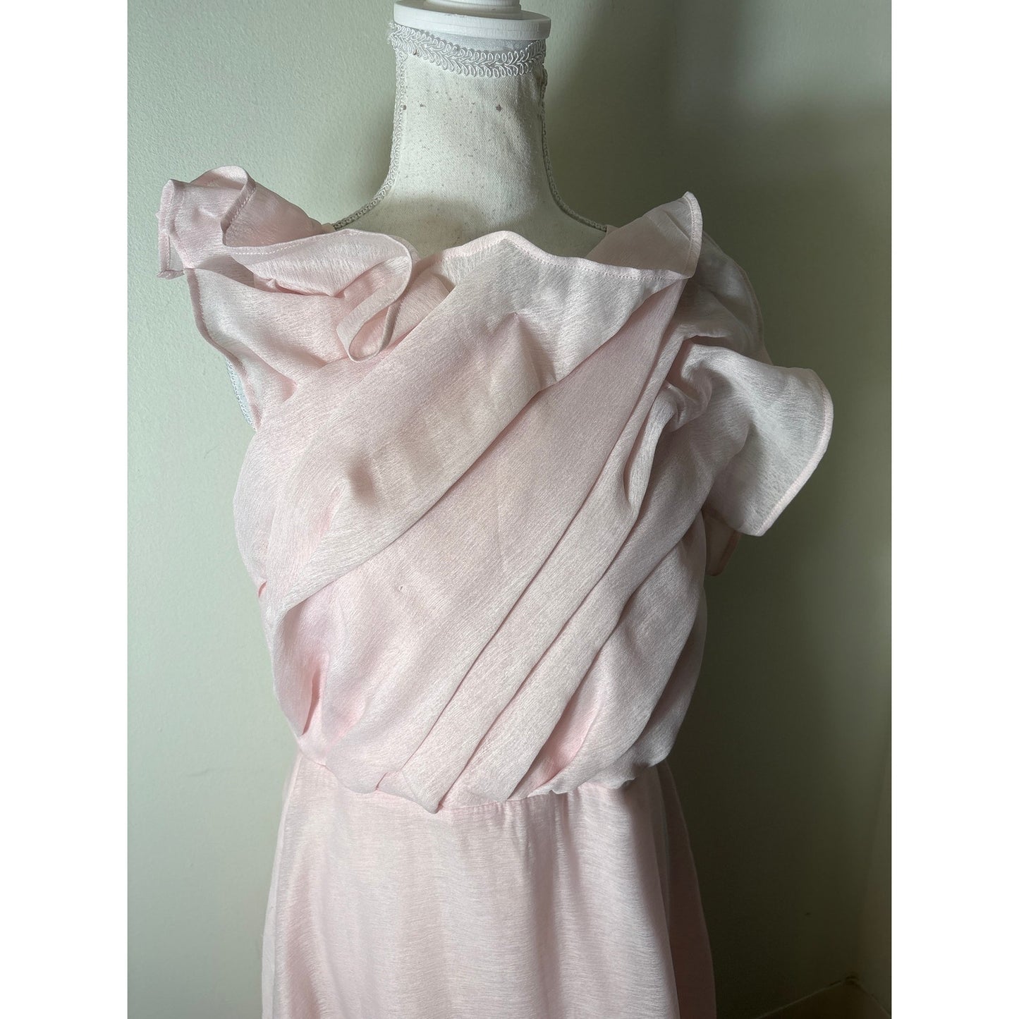 NWT Aje. Genesis Midi Soft Pink Dress Sz 8