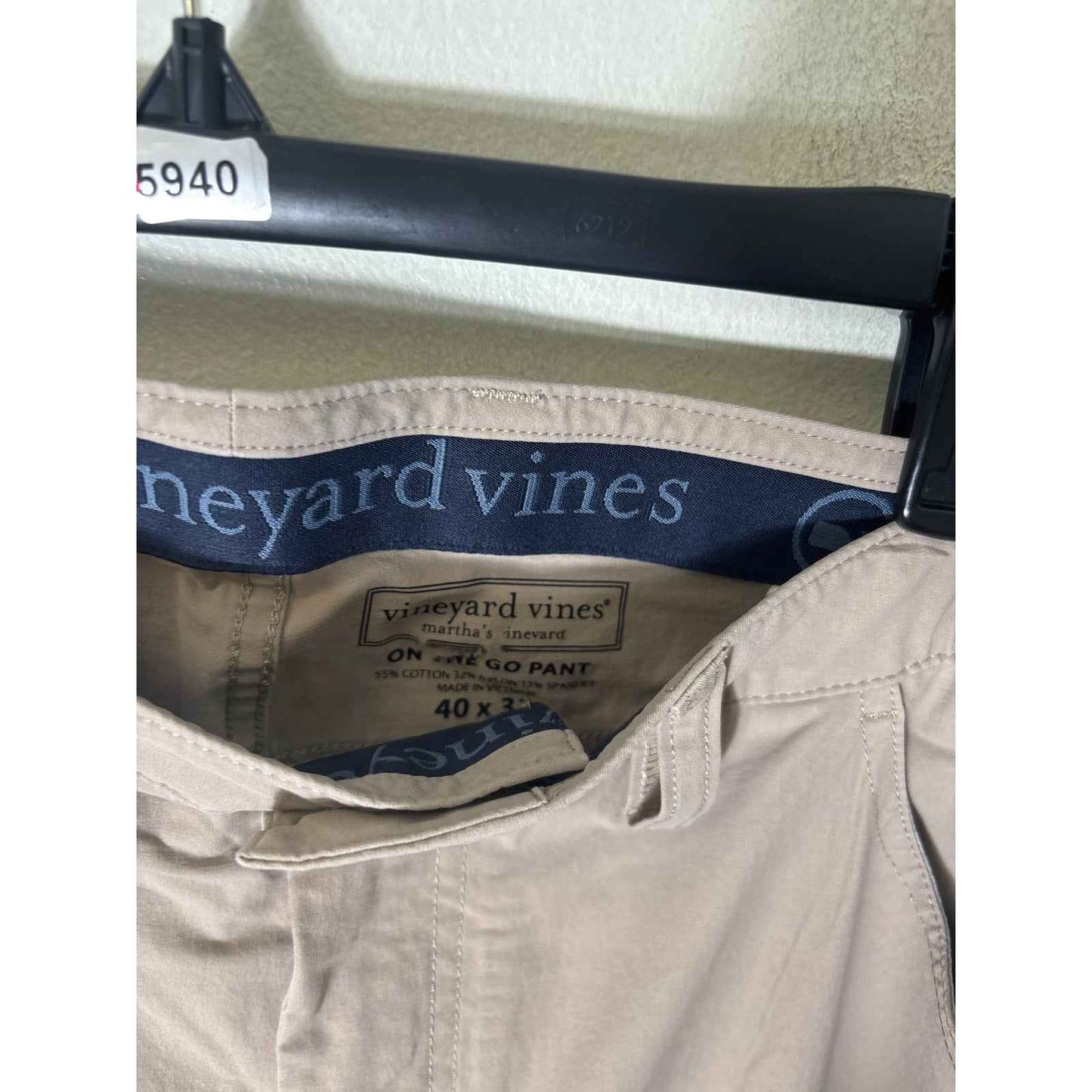 Men's Vineyard Vines Khaki Performance Style Pants Sz 40x32