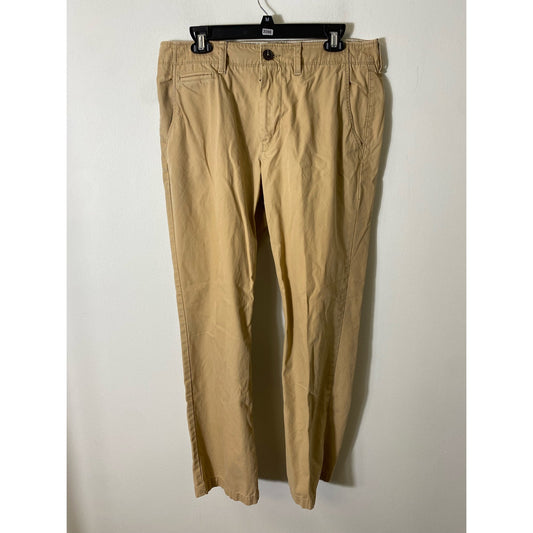 Men's American Eagle Khaki Flat Front Chinos Sz 33/32