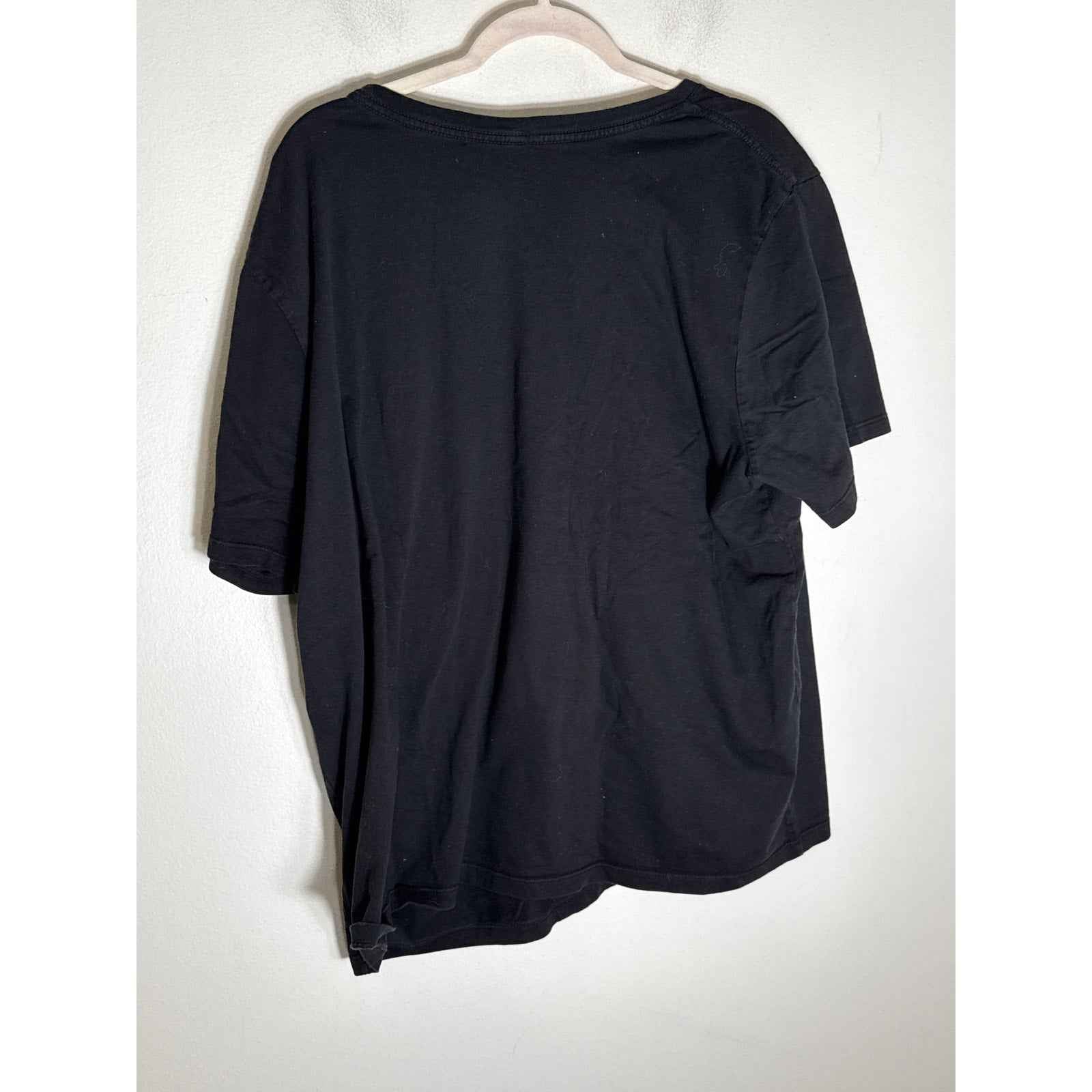 Good American Black Short Sleeve Cotton Tee Shirt Sz 6