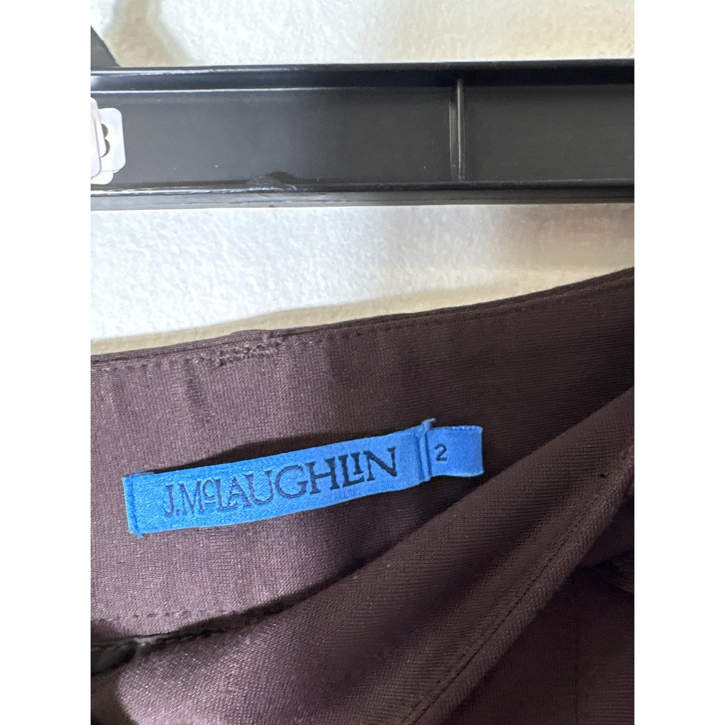 J. McLaughlin Dark Brown Straight Leg Ankle Pants Sz 2