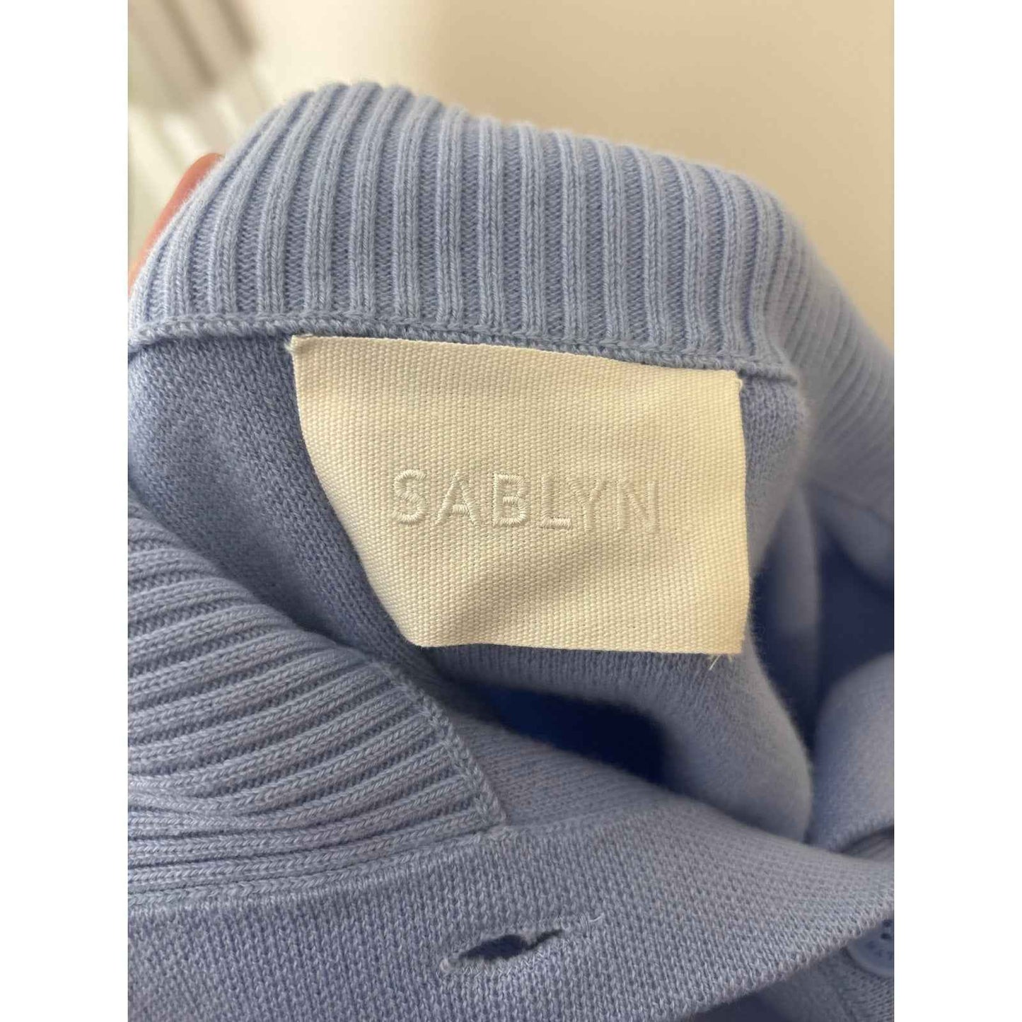 Sablyn Baby Blue Cardigan Sweater Sz M