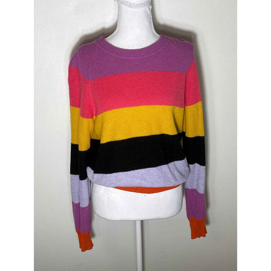 Stine Goya Multi Color Stripe Pullover Sweater Sz S