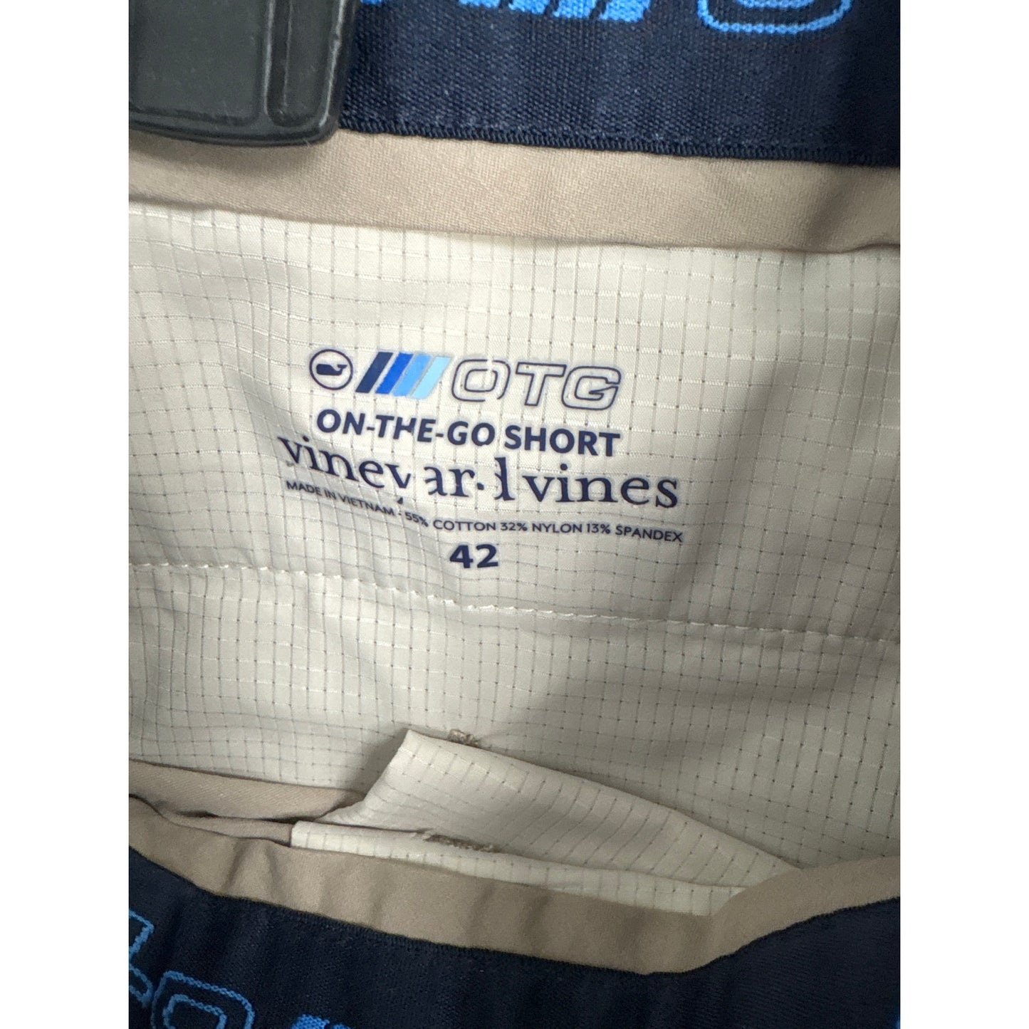 Mens Vineyard Vines OTG Dark Khaki Performance Shorts Sz 42