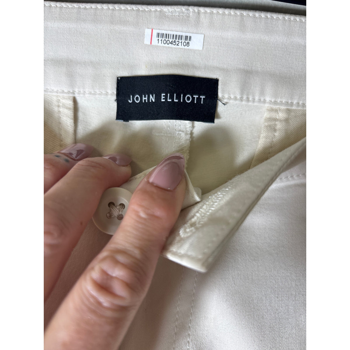 John Elliot Off White Flare Leg Pants Sz 27