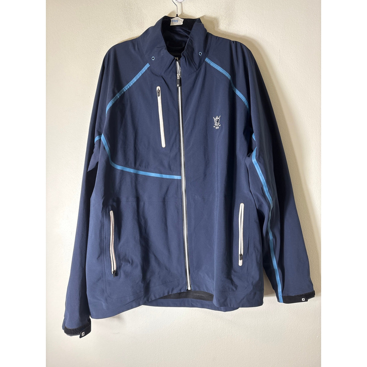 Foot Joy Navy Blue Hydrotour Rain Jacket Sz XXL