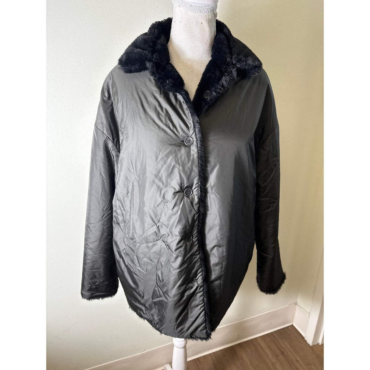 Ann Mashburn Reversible Fur/Waterproof Car Coastr Sz S