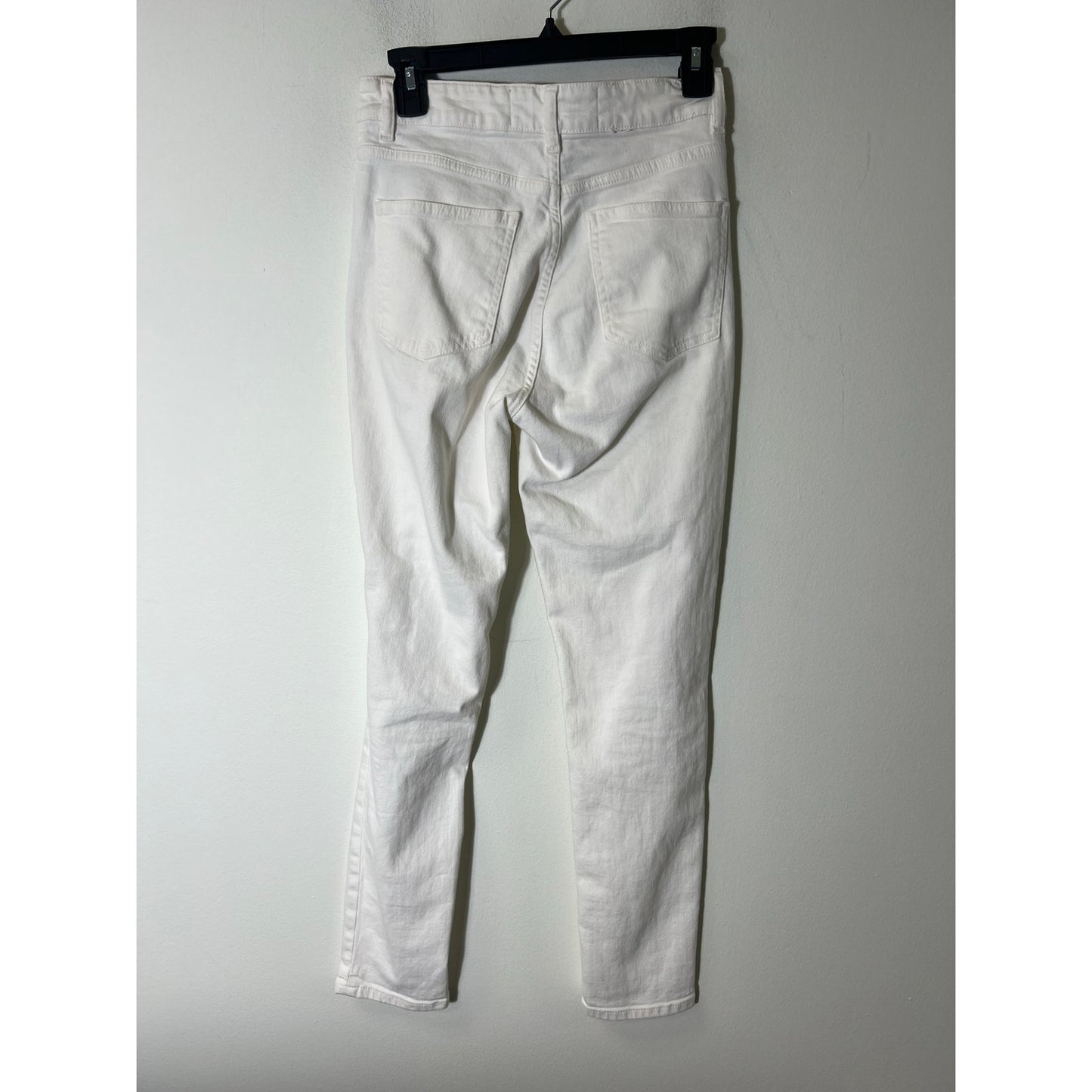 IRO Paris White Button Fly Slim High Rise Jeans Sz 25