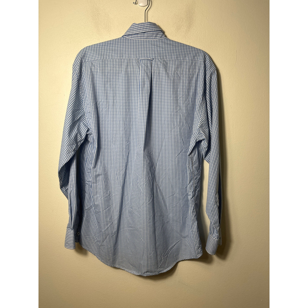 Men's Onward Reserve Blue White Check Long Sleeve Button Down Shirt Sz M
